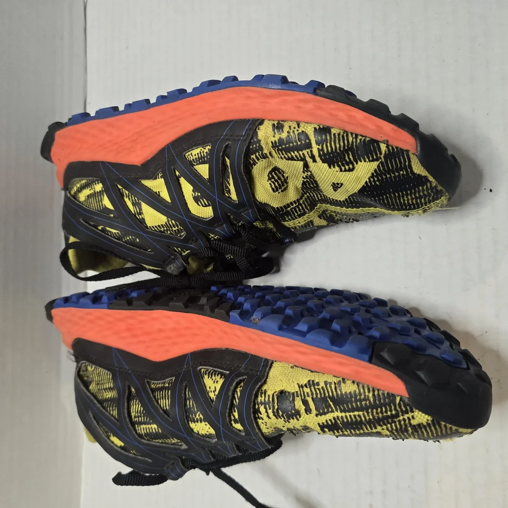 Adidas Black and Yellow Athletic Shoes‎ with Rugged Outsole